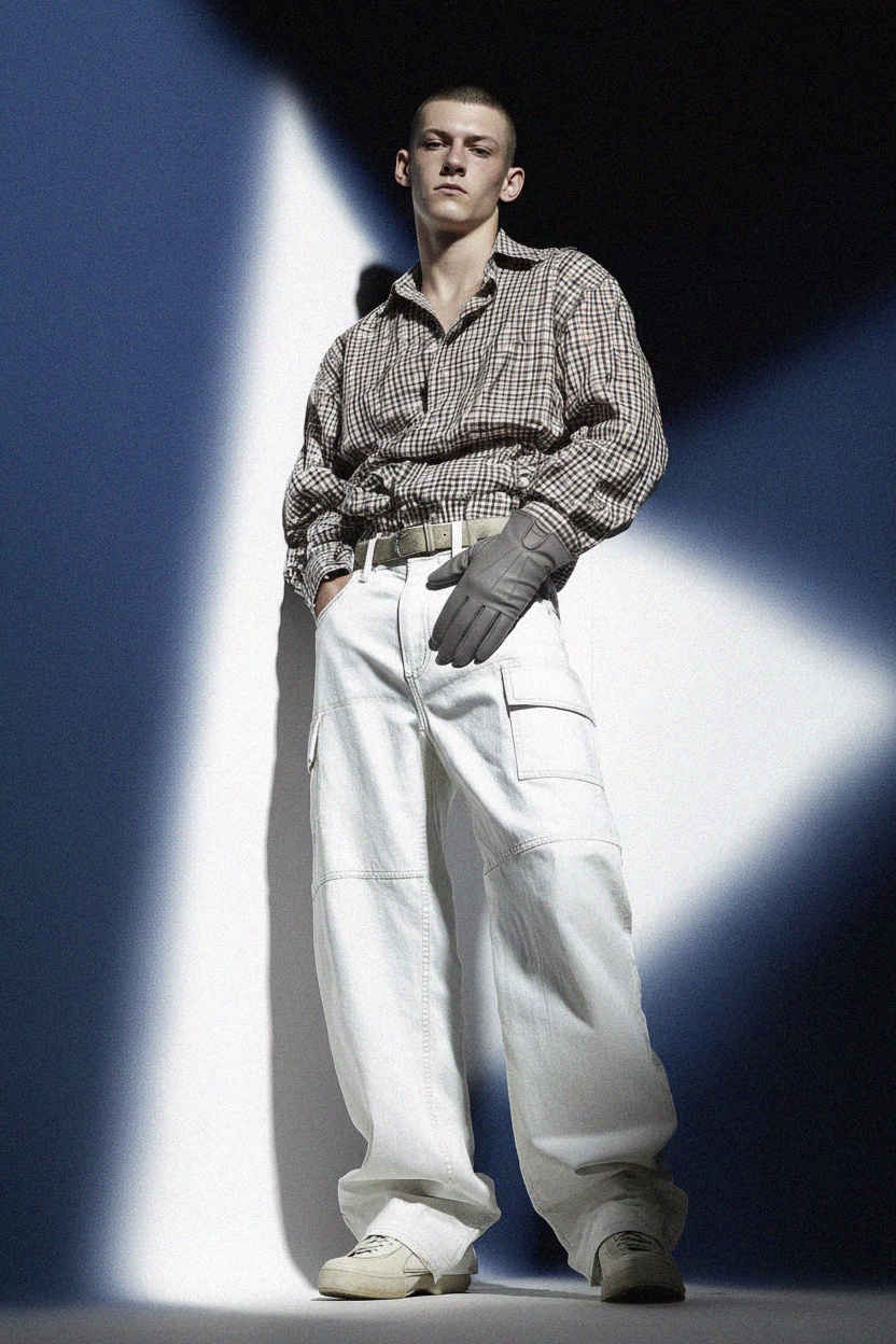 Classic Grey Leather Gloves photo 3