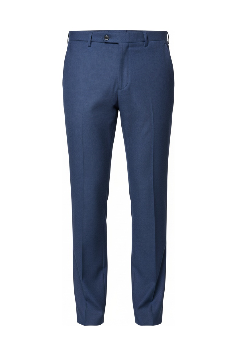 Blue Regular Fit Dress Pants photo 1