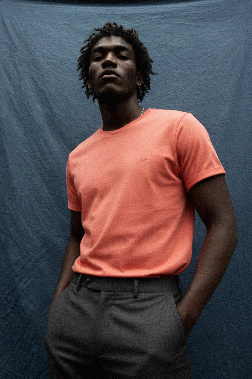 Coral Crew Neck T-Shirt photo 2