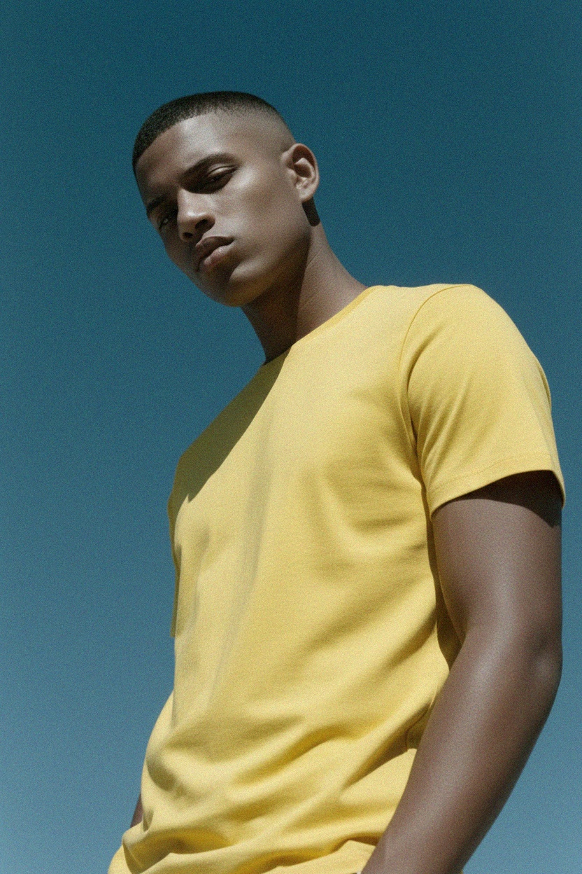 Essential Yellow Crew Neck T-shirt photo 3