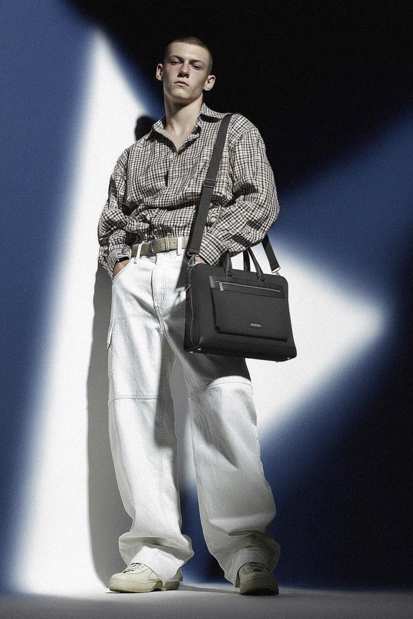 Sleek Professional Briefcase Bag with Shoulder Strap photo 2