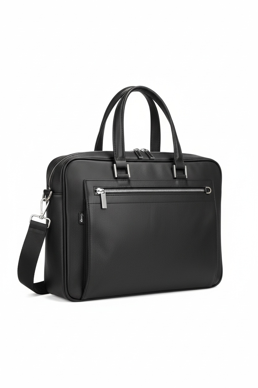 LANCERTO Black Professional Laptop Briefcase photo 1