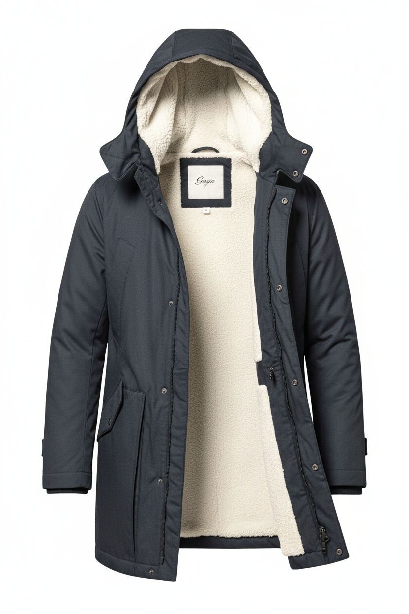 Warm Hooded Parka Jacket with Cozy Lining photo 1