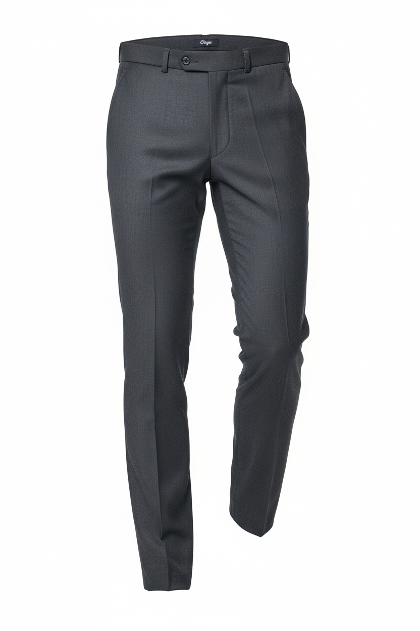 Dark Grey Slim Fit Long Pants photo 1