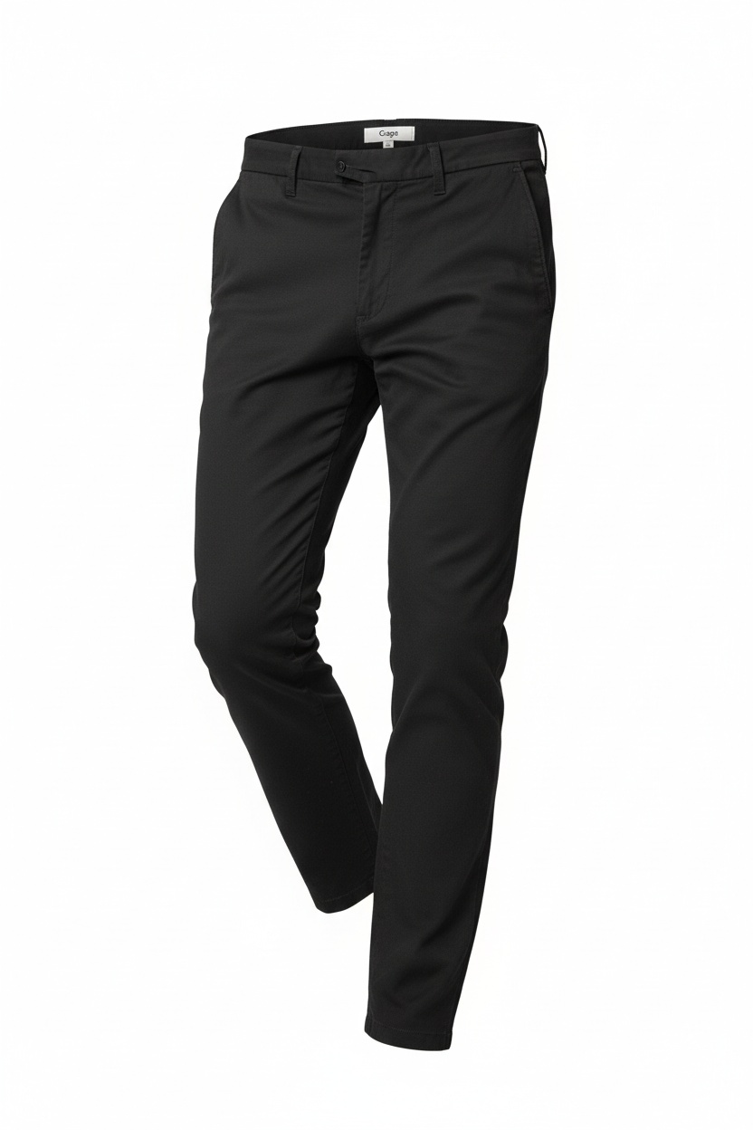 Classic Black Casual Trousers photo 1