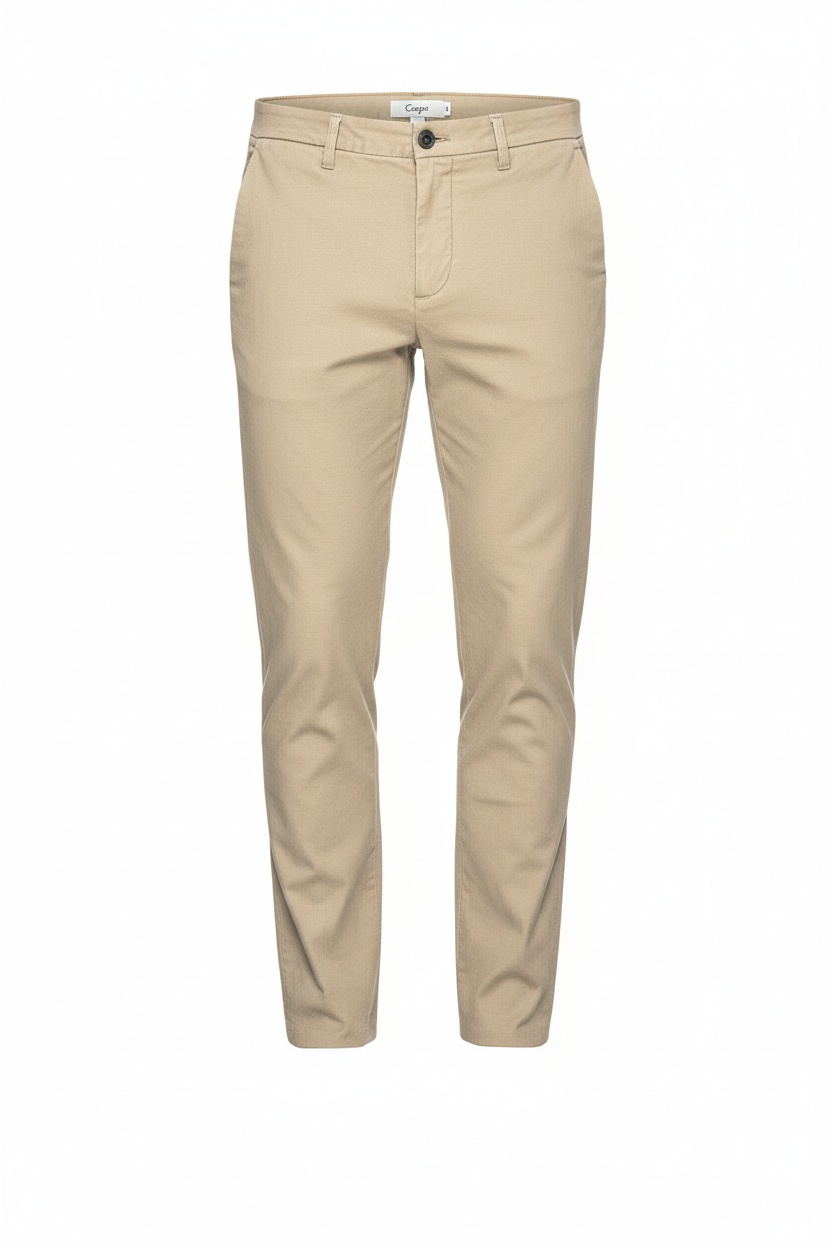 Versatile Regular Fit Beige Chino Pants photo 1