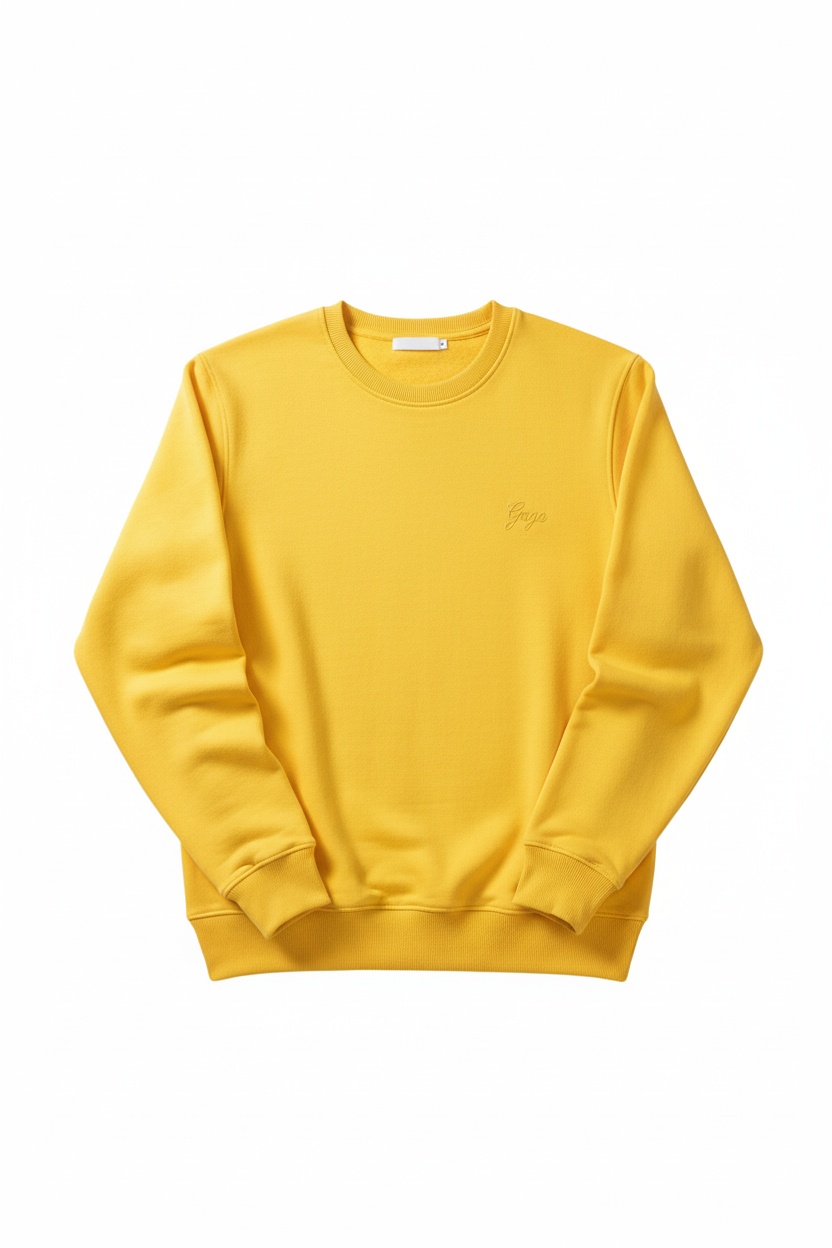 Classic Yellow Crewneck Sweatshirt photo 1