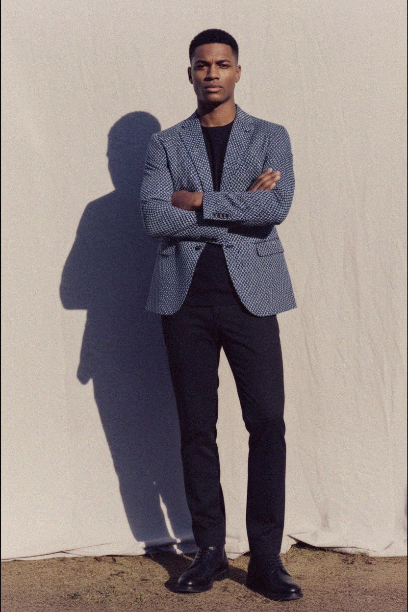 Stylish Patterned Blazer photo 2