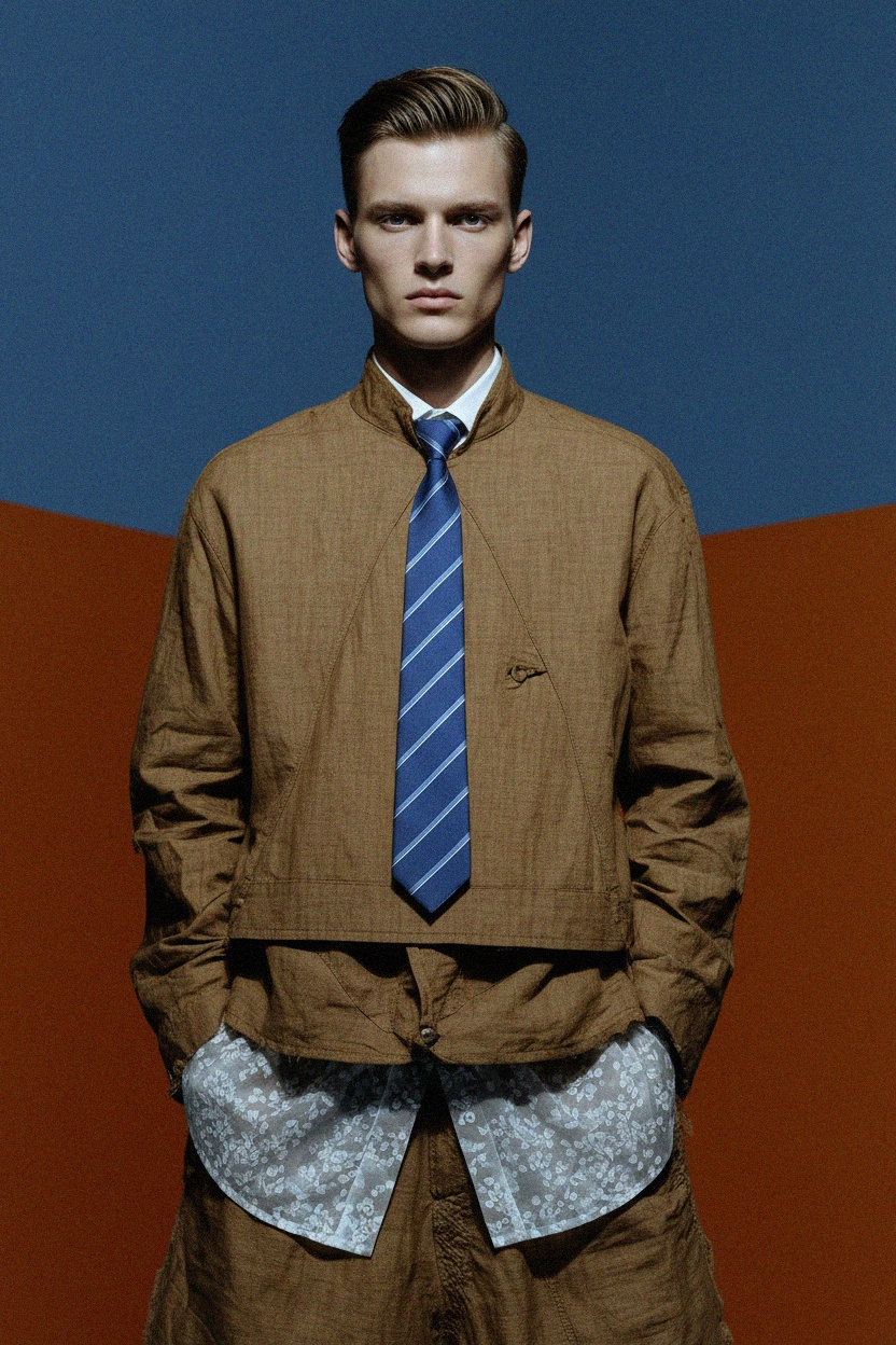 Classic Blue Striped Tie photo 2