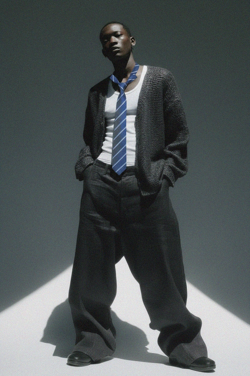 Classic Blue Striped Tie photo 3