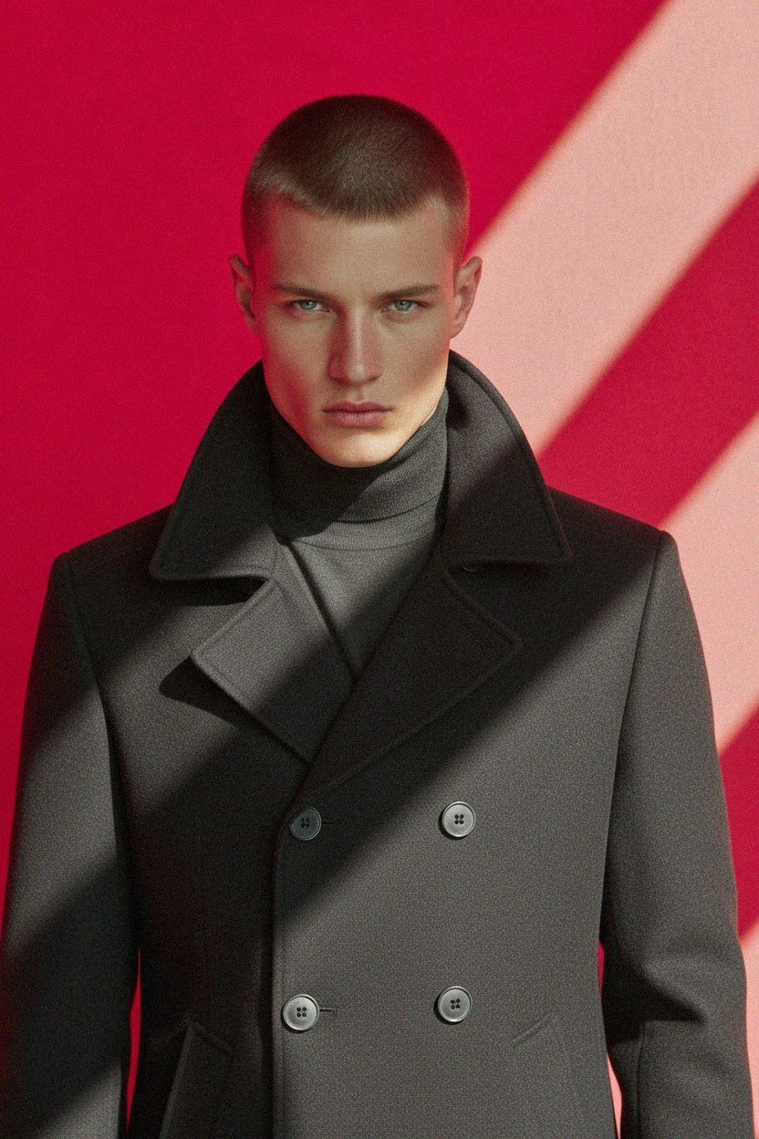 Classic Double-Breasted Peacoat photo 3