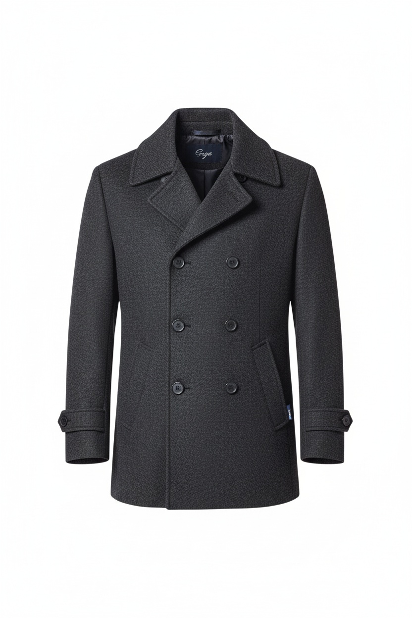 Classic Double-Breasted Peacoat photo 1