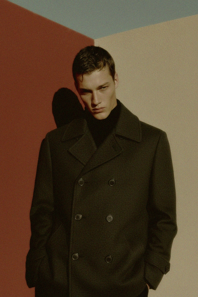 Classic Double-Breasted Peacoat photo 3