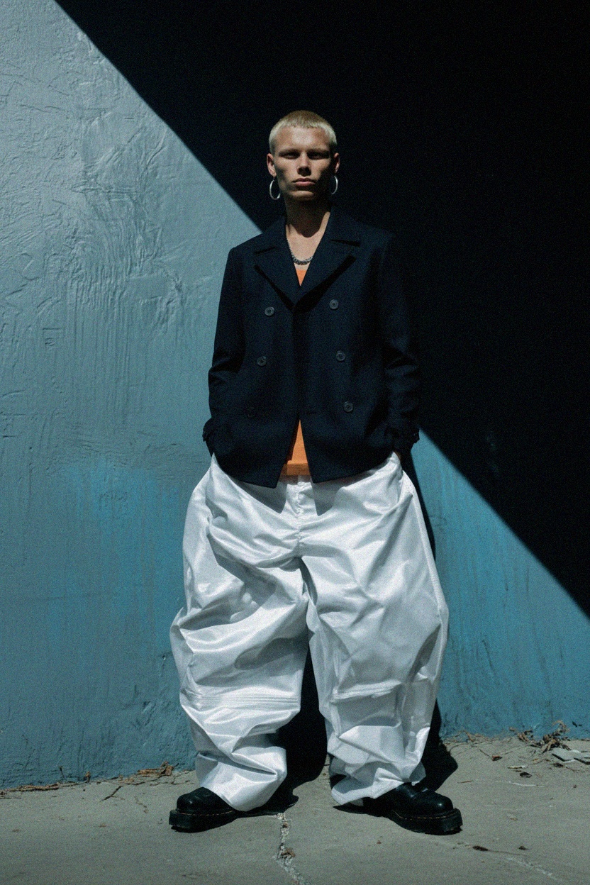 Classic Double-Breasted Navy Coat photo 2