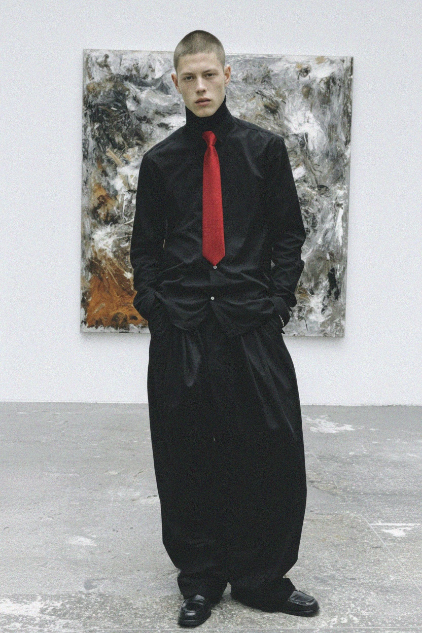 Red Patterned Tie photo 3