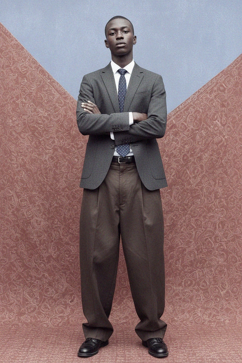 Textured Blue Polka Dot Tie photo 3