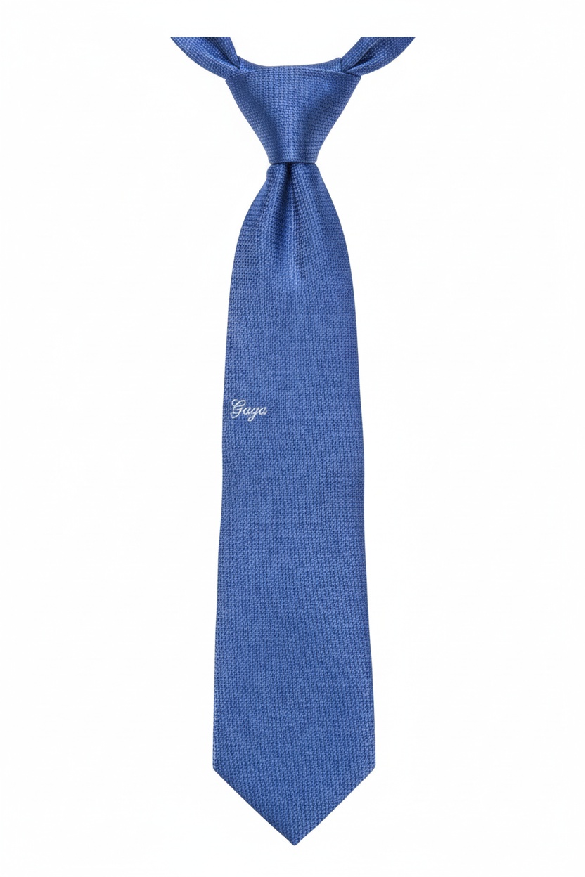 Classic Blue Textured Tie photo 1