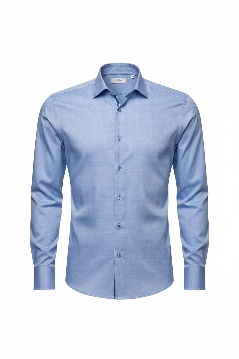 Fitted Blue Dress Shirt photo 1