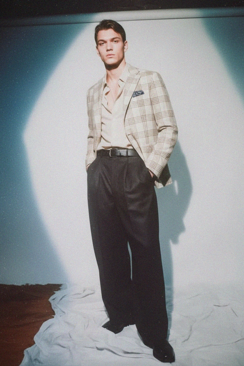 Lightweight Plaid Blazer photo 2