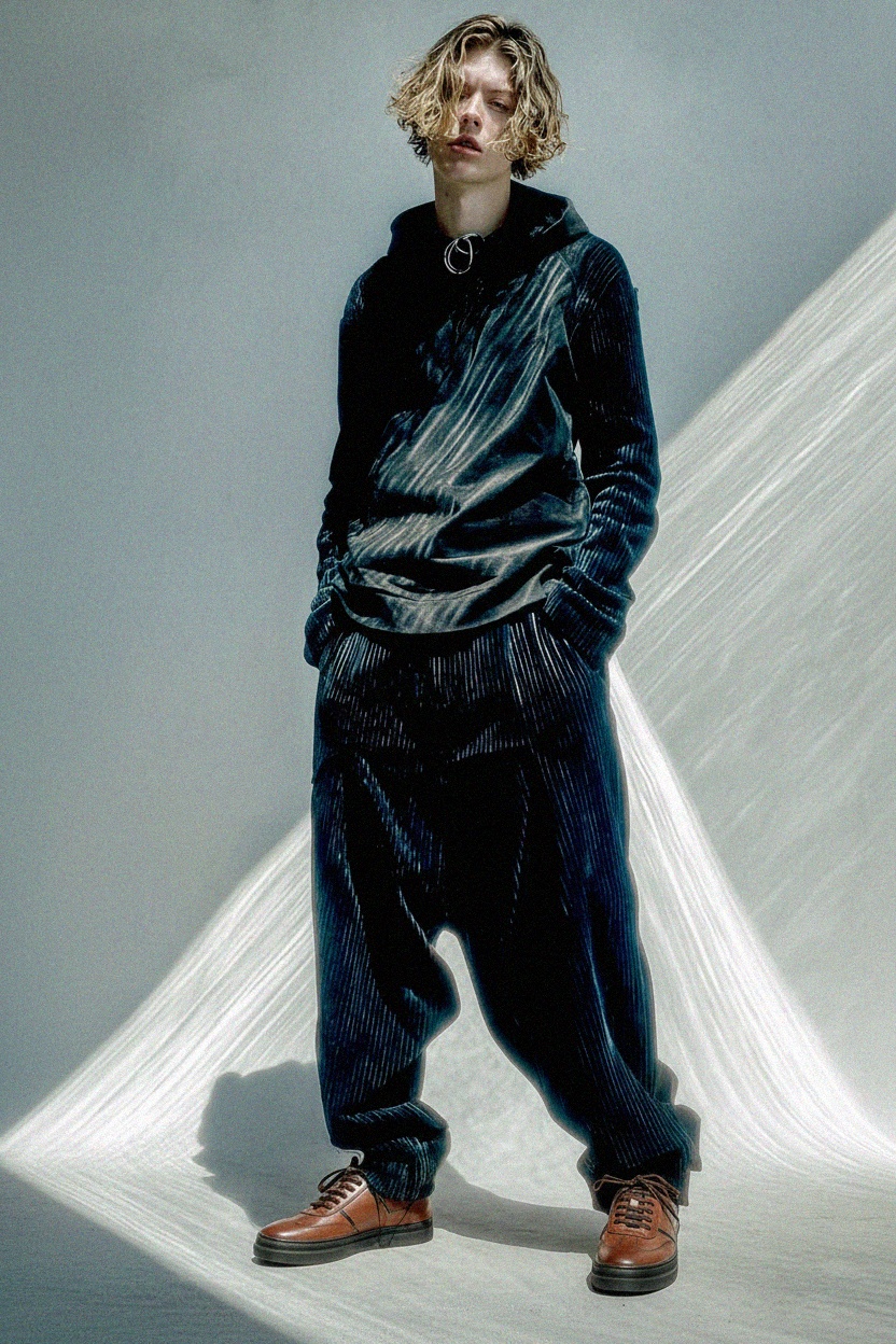 Brown Leather Casual Lace-up Sneakers photo 3