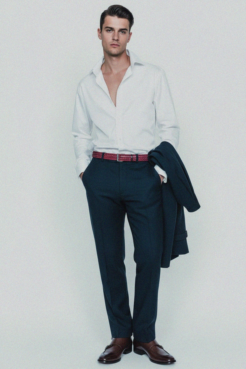 Elegant Brown Leather Double Monk Strap Ankle Boots photo 3