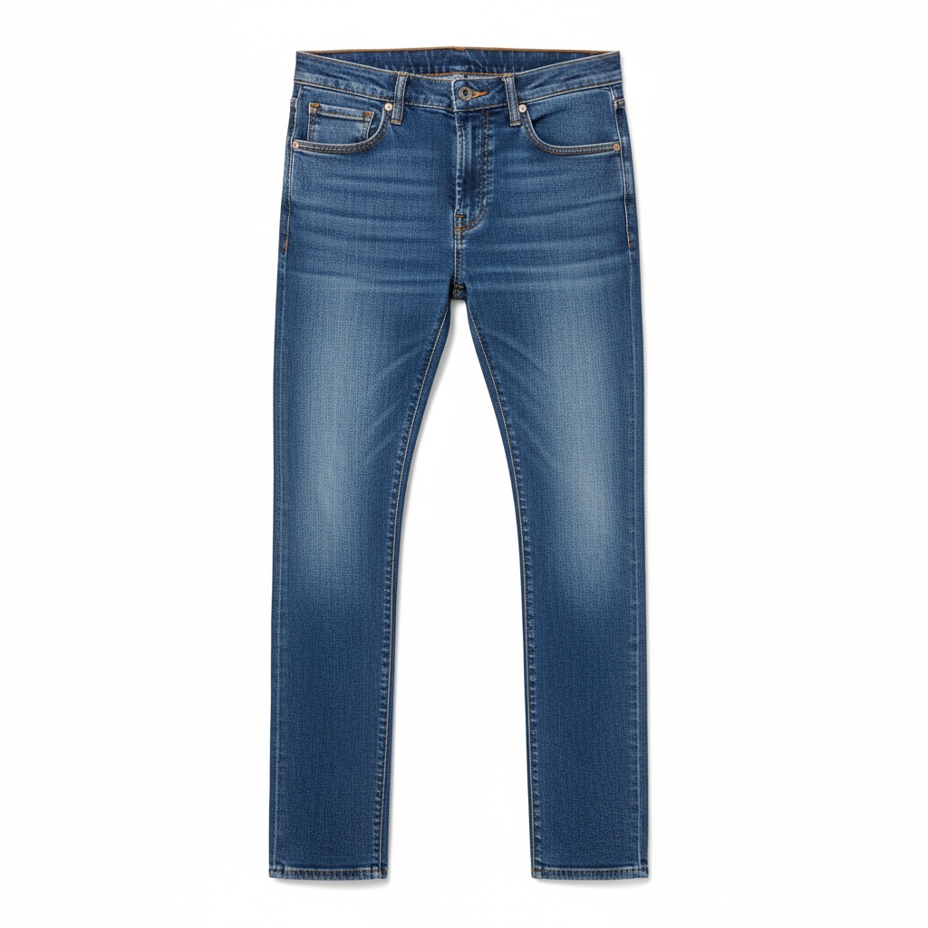 Comfort Fit Blue Denim Jeans photo 1