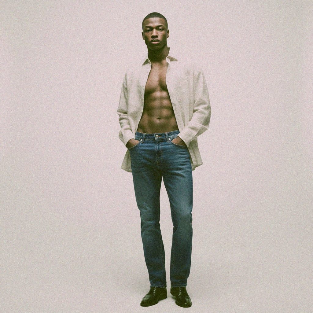 Comfort Fit Blue Denim Jeans photo 2