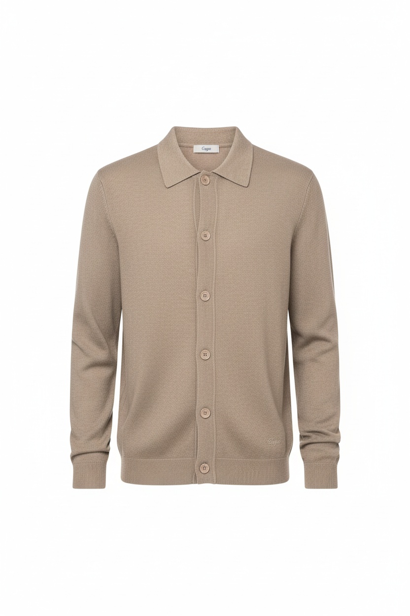 Collared Knit Cardigan photo 1