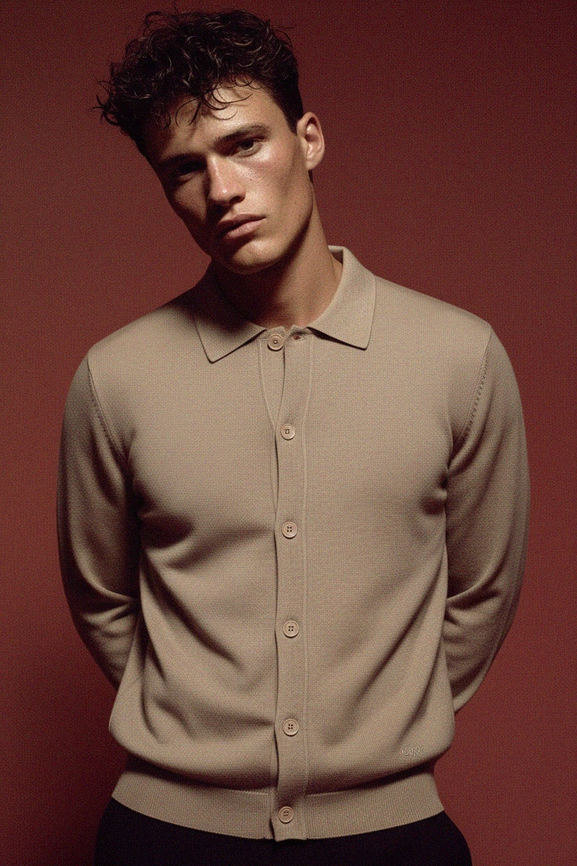 Collared Knit Cardigan photo 3