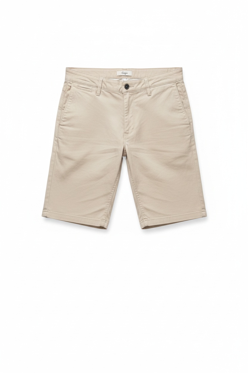 Comfortable Beige Chino Shorts photo 1