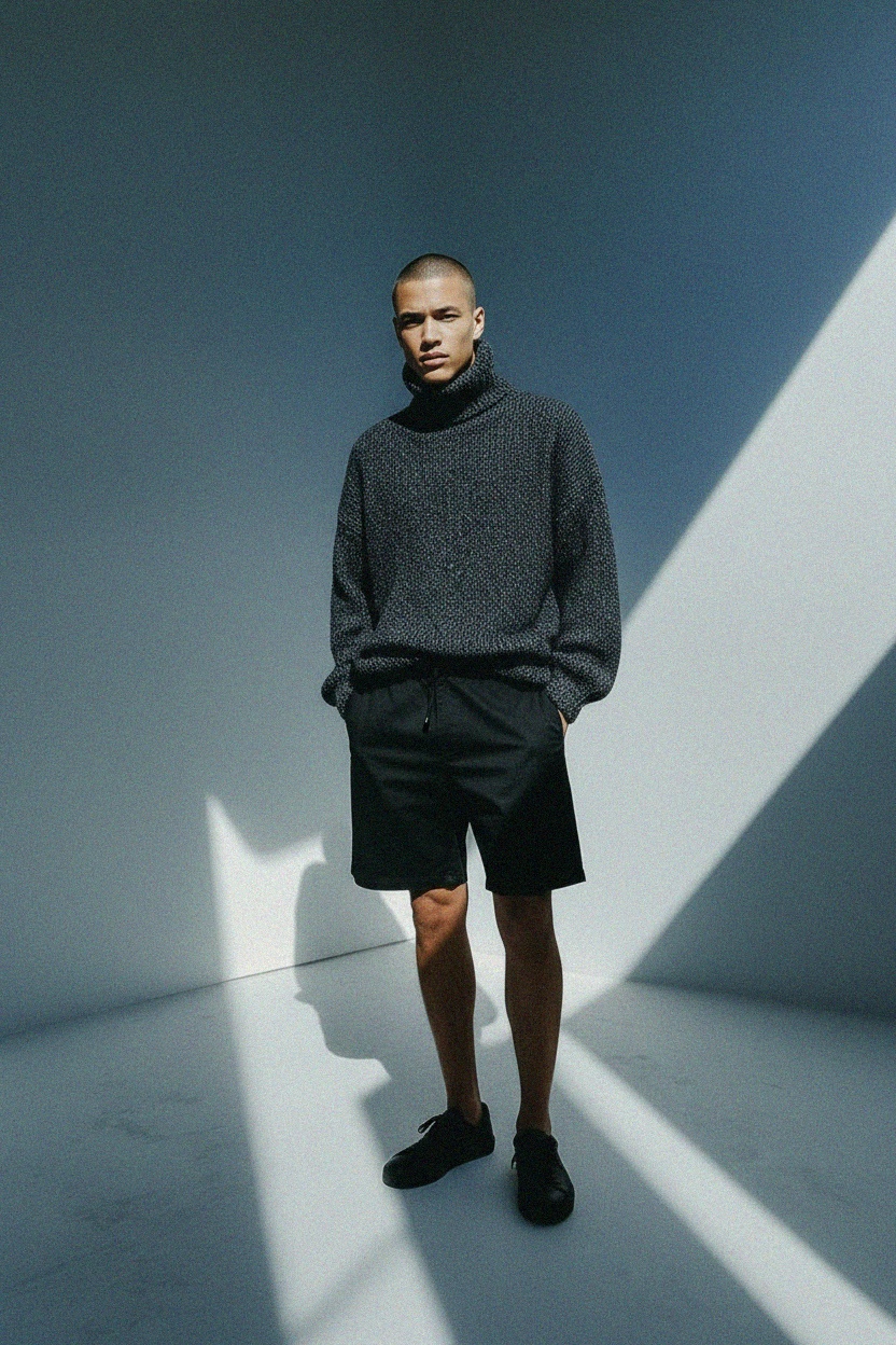 Classic Black Casual Shorts photo 2