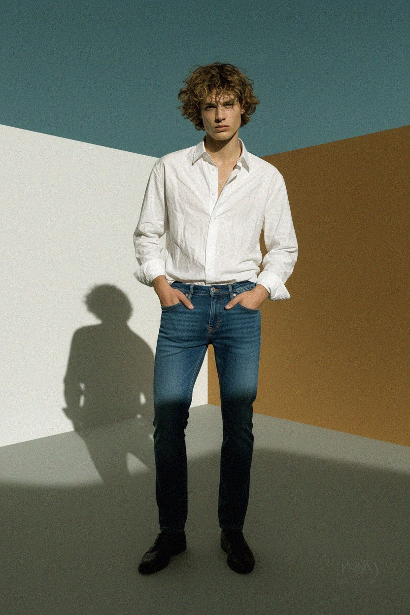 Classic Blue Denim Jeans photo 2