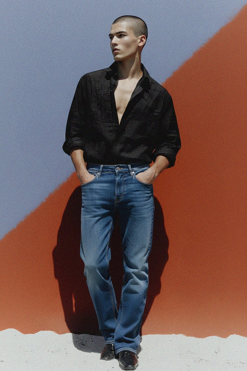 Classic Blue Denim Jeans photo 3