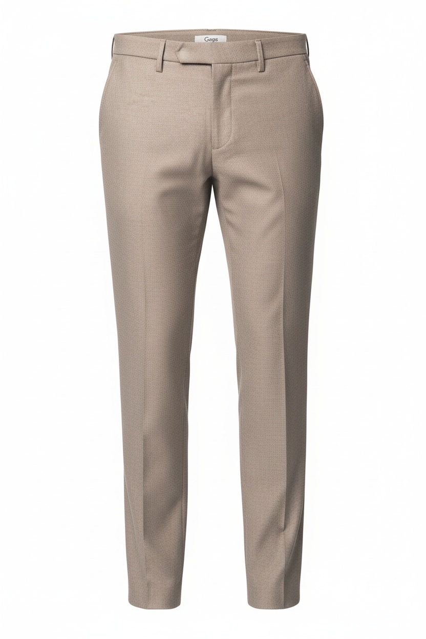 Classic Beige Regular Fit Pants photo 1