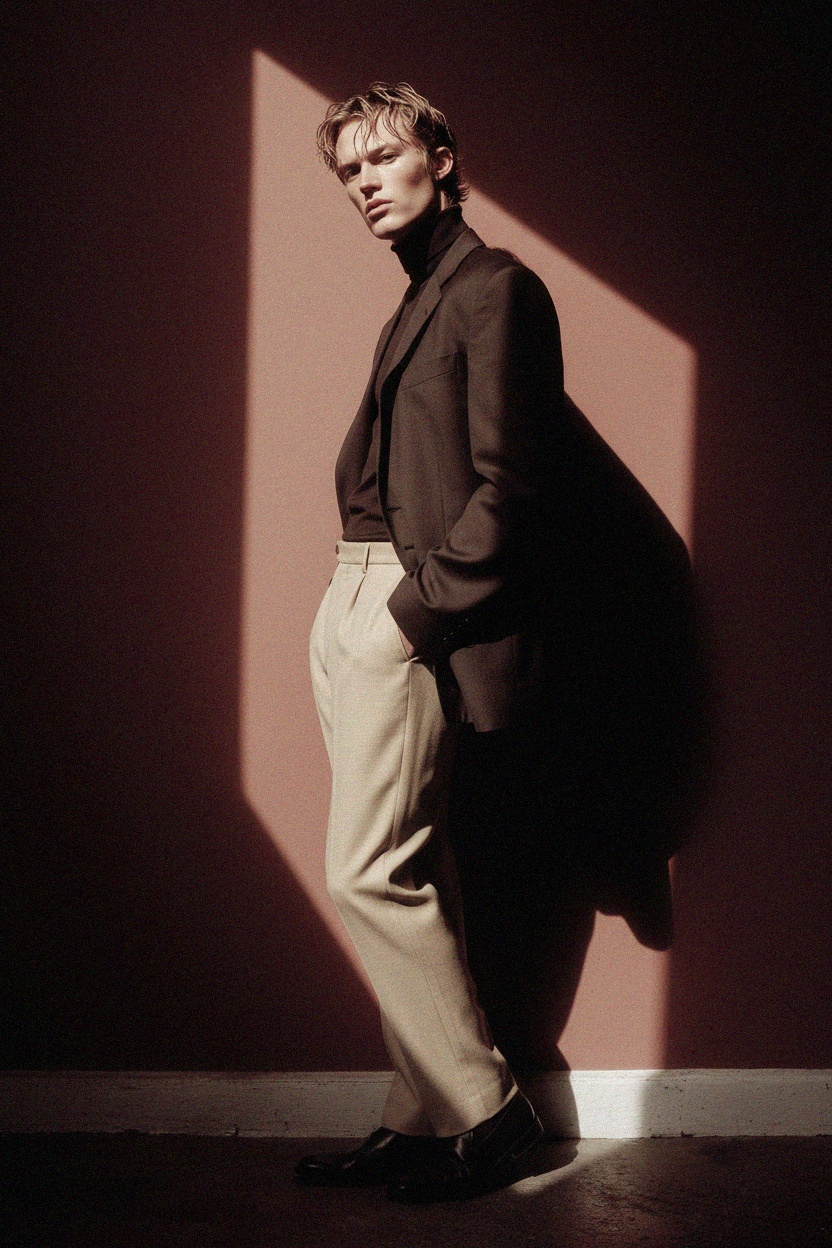 Light Beige Tailored Pants photo 2