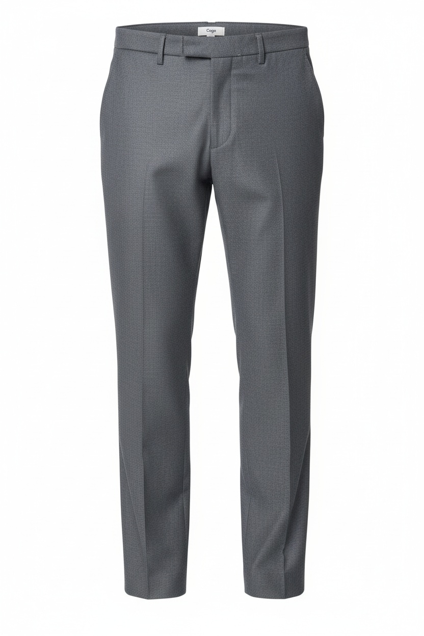 Classic Grey Regular Fit Trousers photo 1