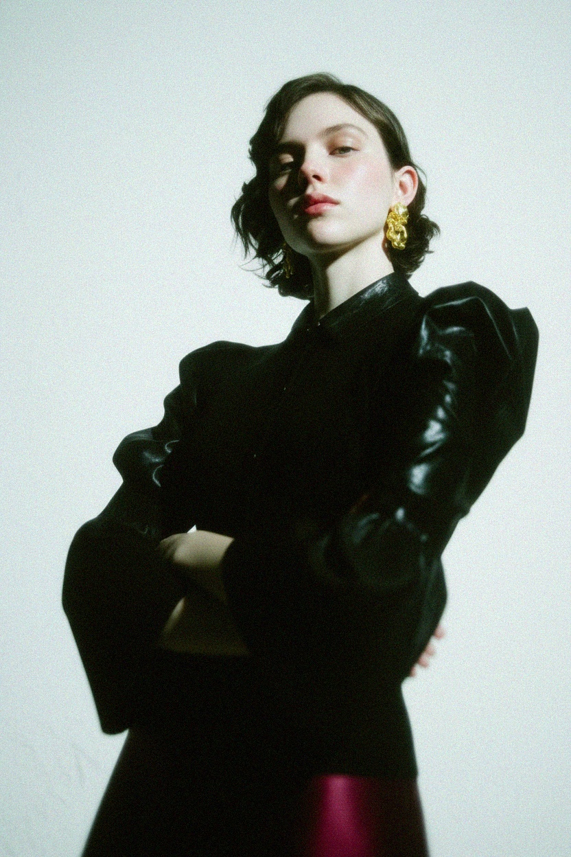 Ribbed Knit Cardigan with Bell Sleeves photo 2