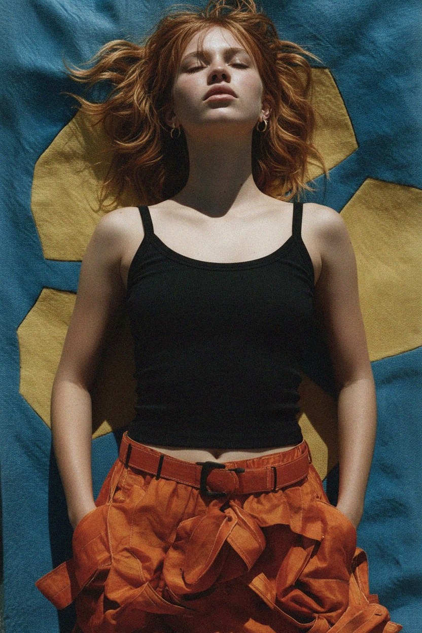 Classic Black Ribbed Tank Top photo 2