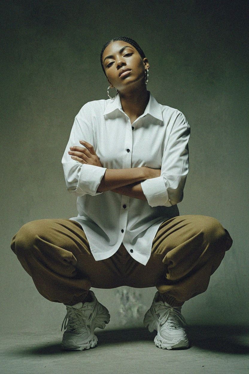 Classic White Button-Up Shirt photo 3