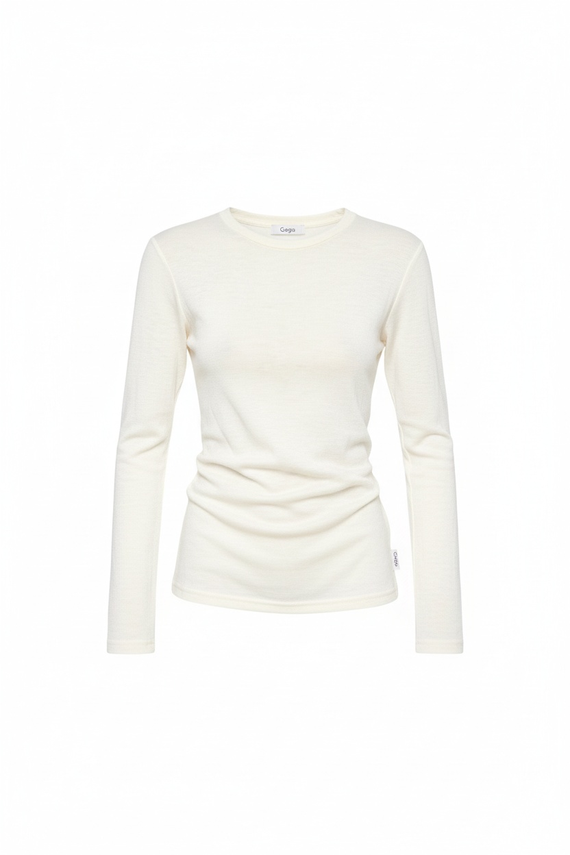 Soft Knit Long Sleeve Crew Neck Top photo 1