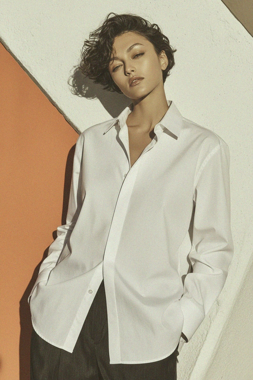 Relaxed Fit Classic Button-Up Shirt photo 3