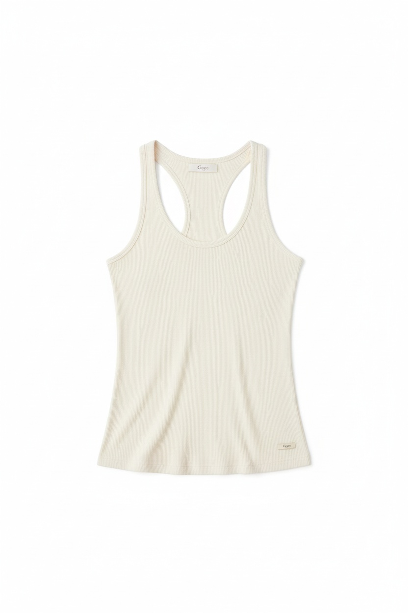 Essential Ribbed Racerback Tank Top photo 1
