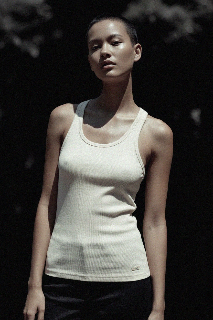 Essential Ribbed Racerback Tank Top photo 2