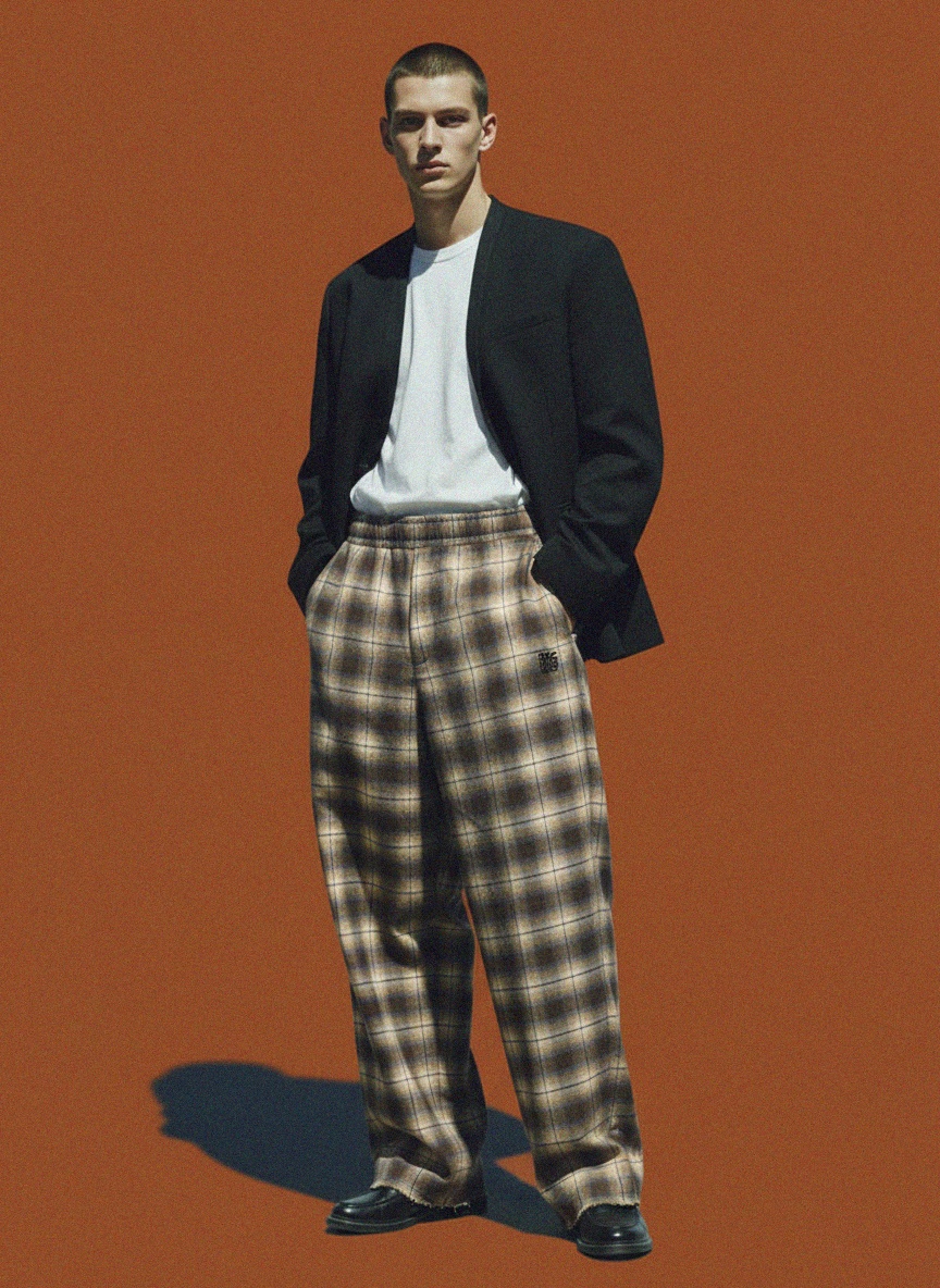 Oversized Brown Plaid Pants photo 3