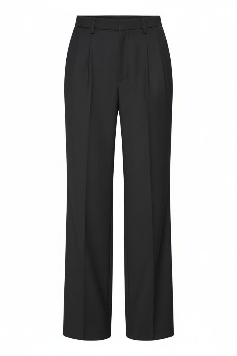 Classic Black Wide-Leg Trousers photo 1