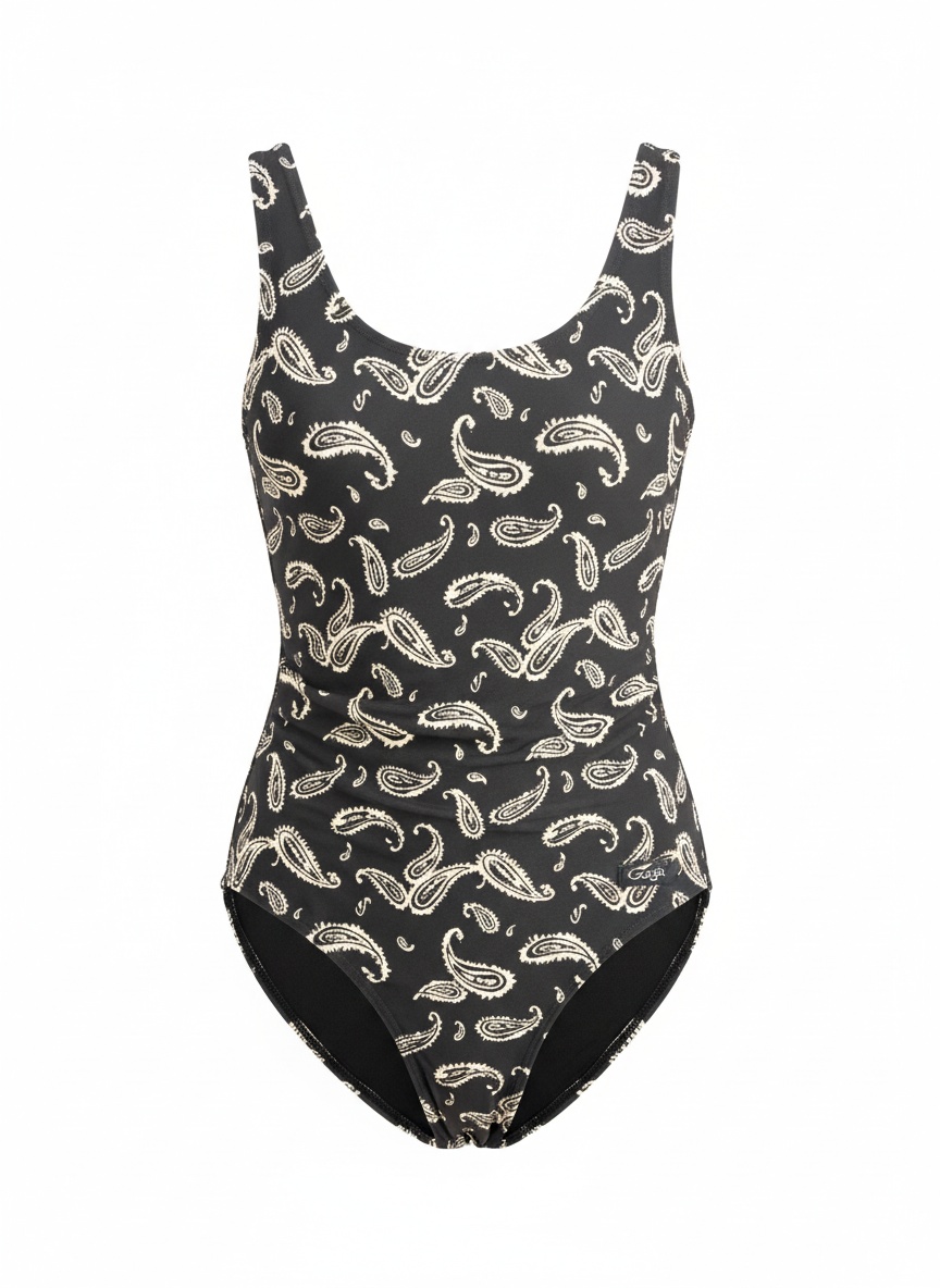 Paisley Print One-Piece Active Swimsuit photo 1
