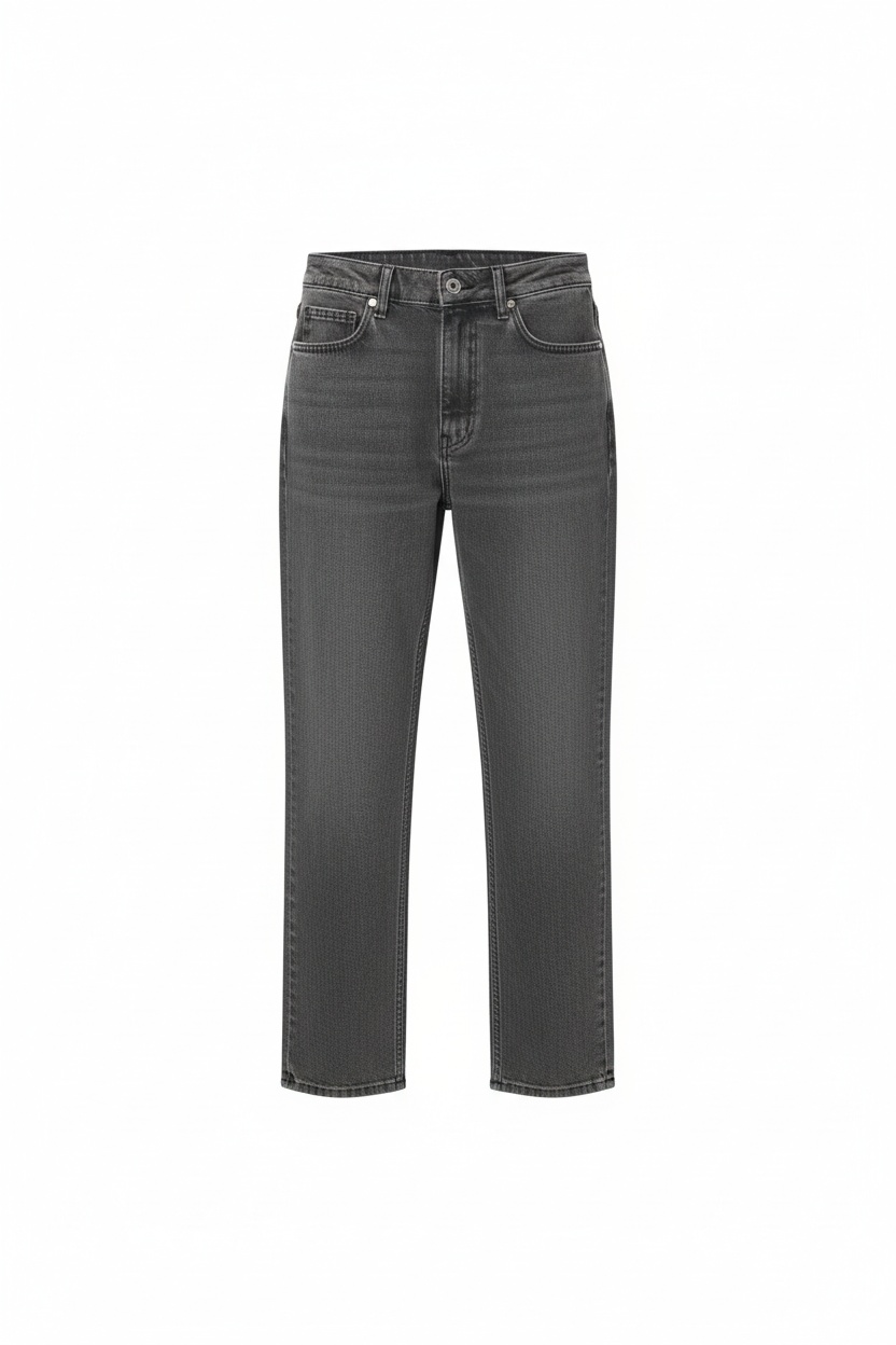 Stylish Cropped Grey Jeans photo 1