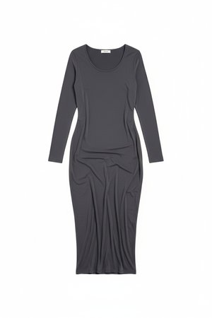 Sleek Long Sleeve Midi Dress