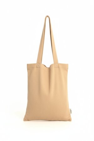 NUDYESS Ribbed Tote Bag - Stylish Beige Carryall