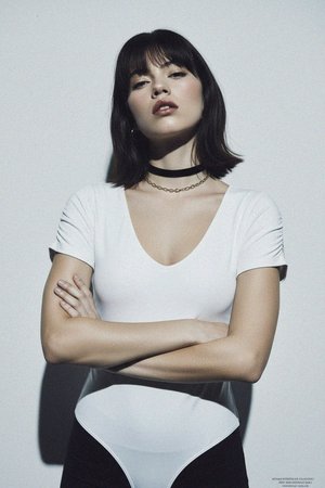 Essential White Short Sleeve V-Neck Bodysuit